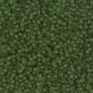 Miyuki delica beads 15/0 - Matted transparent olive green DBS-1267